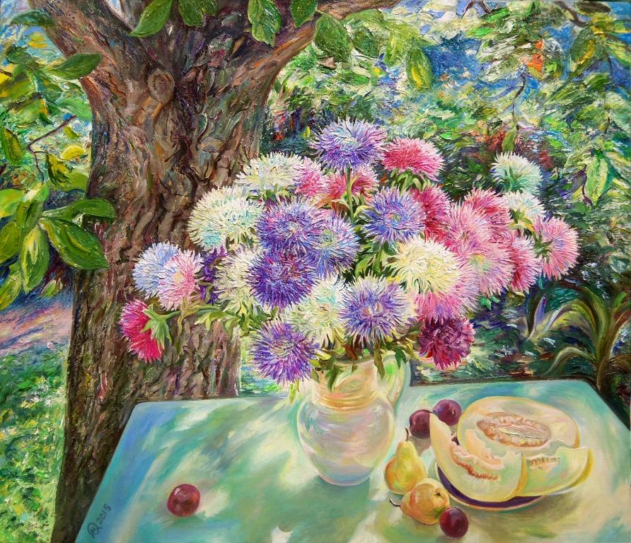 «У ранкових променях». 2015. Полотно, олія